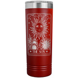 Tarot Card the Sun 22oz Skinny Tumbler