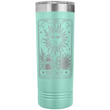 Tarot Card the Sun 22oz Skinny Tumbler