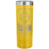 Tarot Card the Sun 22oz Skinny Tumbler