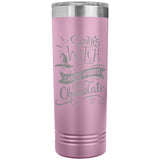This Witch Can Be Bribed with Chocolate 22oz Skinny Tumbler Laser Engraved Halloween Gift