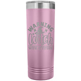 Warning Witch with Attitude 22oz Skinny Tumbler