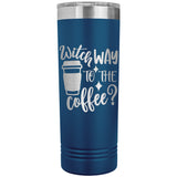 Witch Way to the Coffee 22oz Skinny Tumbler