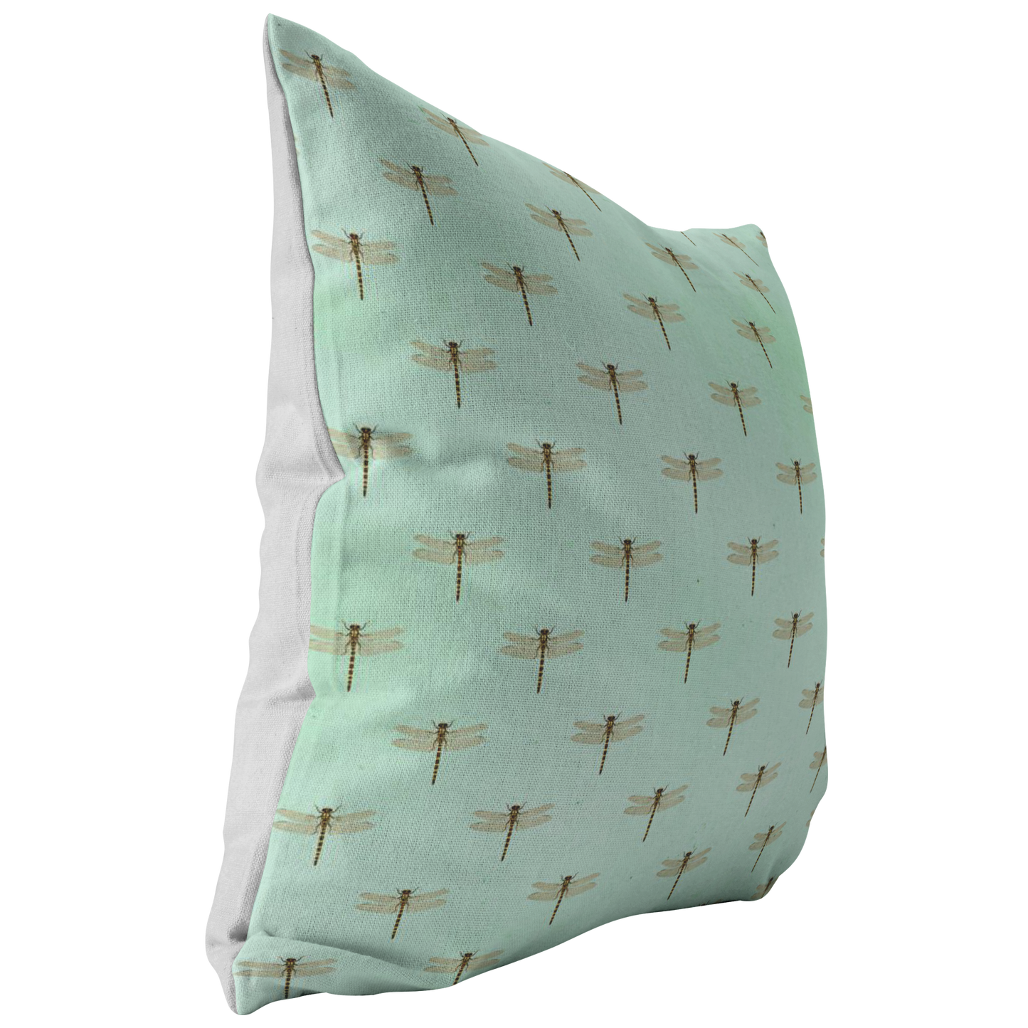 Mint Green Dragonfly Pillow or Pillow Cover | Cute Easter or Spring Home Decor