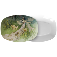Warwick Goble Vintage Art Spring Fairy Serving Platter