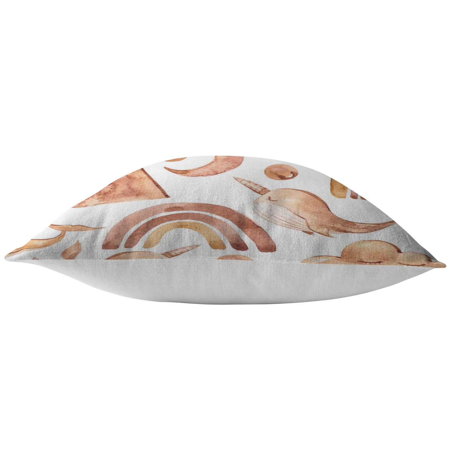Neutral Boho Pillow Cover | Brown Beige Unisex Nursery Decor
