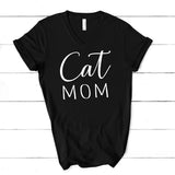Cat Mom V-Neck Shirt for Women