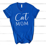 Cat Mom V-Neck Shirt for Women