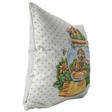 Honey Bee Pillow Green and Brown Bee Lover Gift | Bedroom Living Room Decor | Unisex Neutral Nursery | Mothers Day Idea