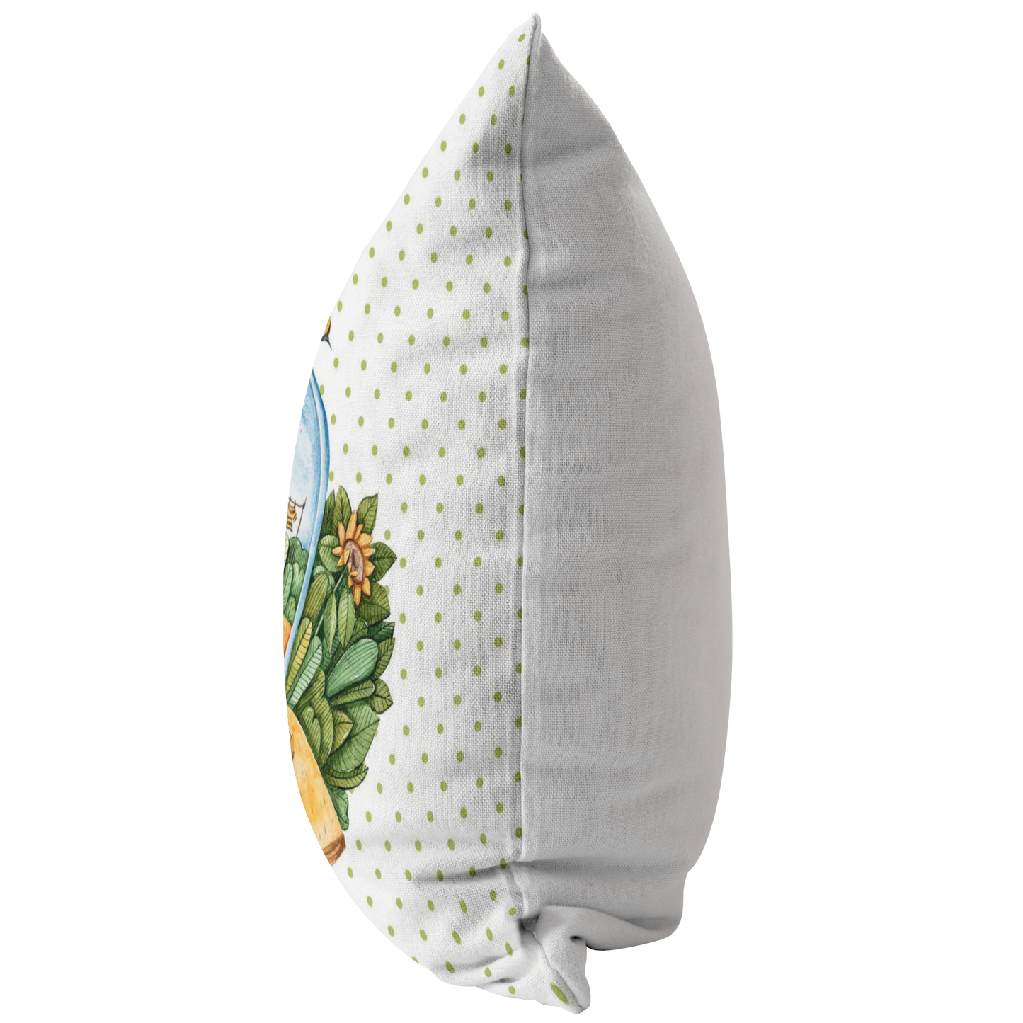 Honey Bee Pillow Green and Brown Bee Lover Gift | Bedroom Living Room Decor | Unisex Neutral Nursery | Mothers Day Idea