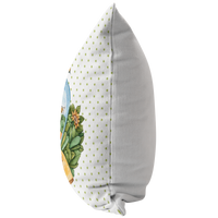 Honey Bee Pillow Green and Brown Bee Lover Gift | Bedroom Living Room Decor | Unisex Neutral Nursery | Mothers Day Idea