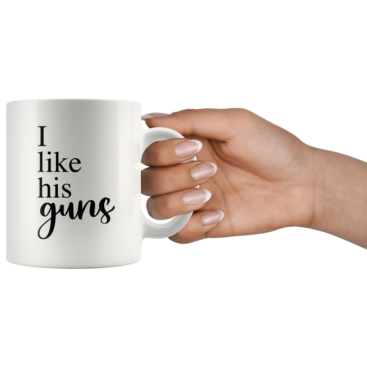 I Like Her Buns I Like His Guns Matching Mug Set | Hers and Hers Gift | Funny Couple Mugs for Husband Wife Girlfriend Boyfriend