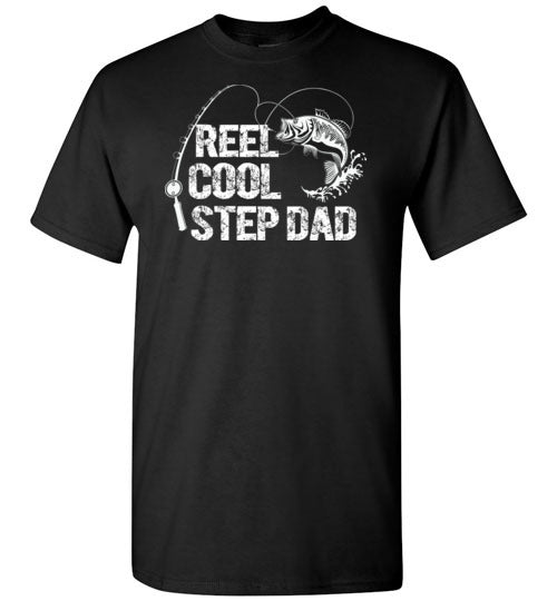 Reel Cool Stepdad Fishing Shirt for Men Gift for Fisherman Stepdad Step Father