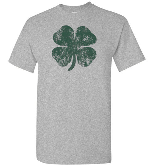 Distressed Green Shamrock Shirt for Men, Women and Kids