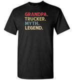 Grandpa Trucker Myth Legend Trucking Shirt for Men