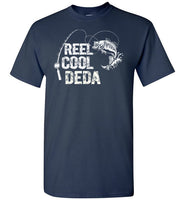 Reel Cool Deda Fishing Themed Shirt for Serbian Grandpa Men