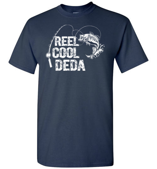 Reel Cool Deda Fishing Themed Shirt for Serbian Grandpa