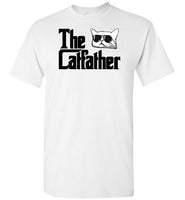 The Catfather Funny Cat Dad Shirt for Men Cat Lovers