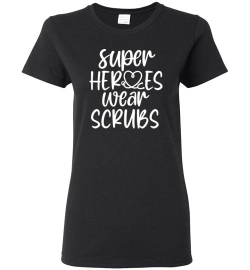 Super Heroeds Wear Scrubs Crewneck T-Shirt