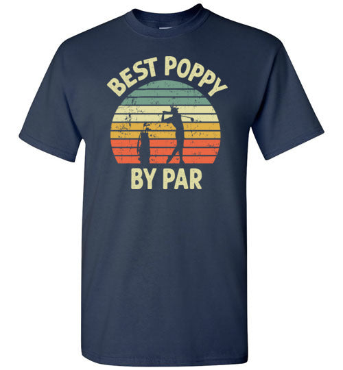 Best Poppy By Par Golf Shirt for Men Grandpa Golfing Tee Gift