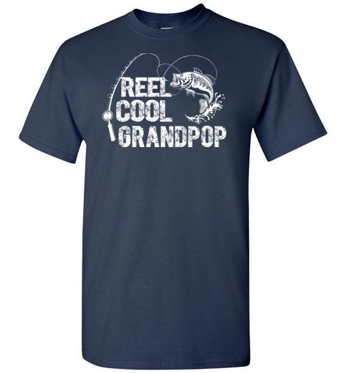 Reel Cool Grandpop Shirt for Men Fisherman Grandpa