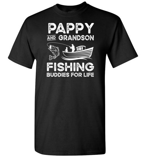 Pappy and Grandson Fishing Buddies for Life Matching Shirt for Men