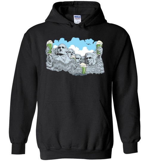 Mount Rushmore Green Beer St. Patrick's Day Hoodie