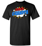 Super Grandpa Cartoon Bubble Retro Comic Style Shirt