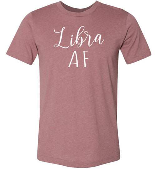 Libra AF Crewneck Horoscope T-Shirt for Women