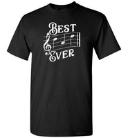 Best Dad Ever Music Notes Shirt