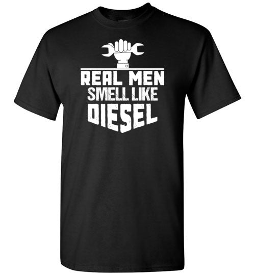 Real Men Smell Like Diesel Shirt for Men Mechanic Gift for Dad Grandpa