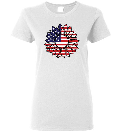 Sunflower American Flag Shirt