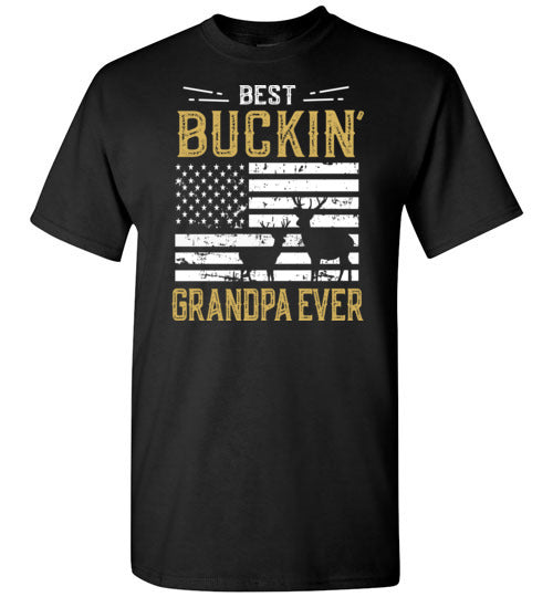 Best Buckin Grandpa Ever Shirt - Funny Deer Hunting Gift for Men