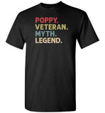 Poppy Veteran Myth Legend Shirt for Men Dad or Grandpa