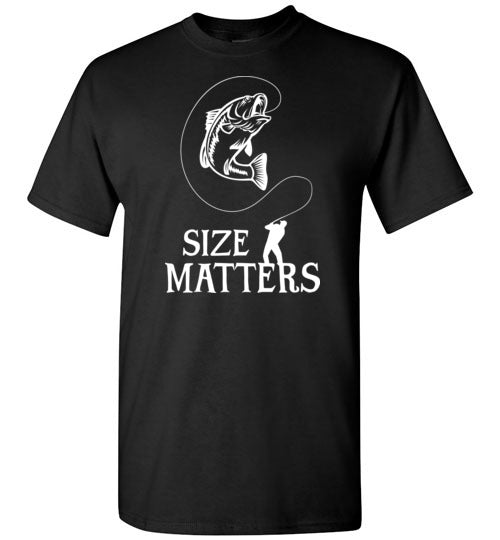 Size Matters Funny Fishing Shirt for Men