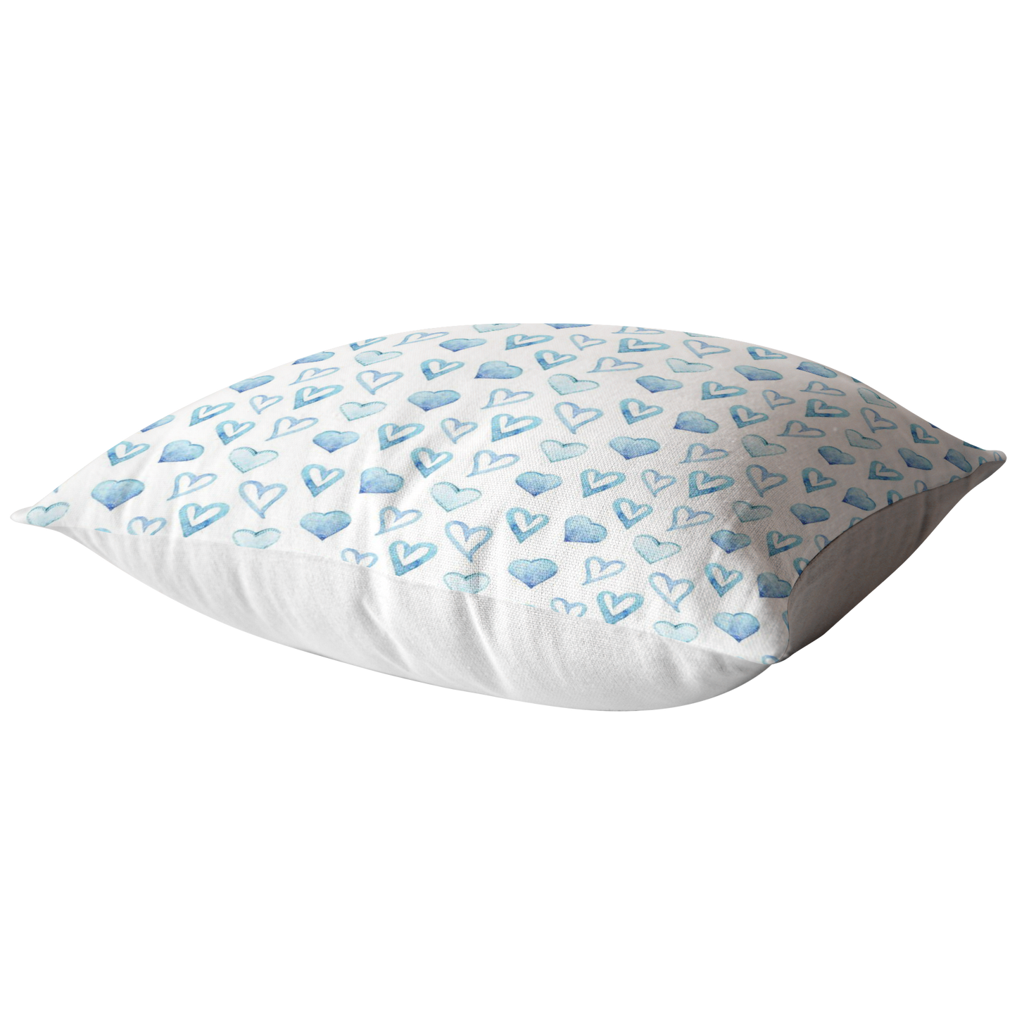 Blue Heart Pillow Cover