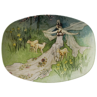 Warwick Goble Vintage Art Spring Fairy Serving Platter