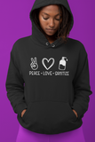 Peace Love Sanitize Unisex Hoodie