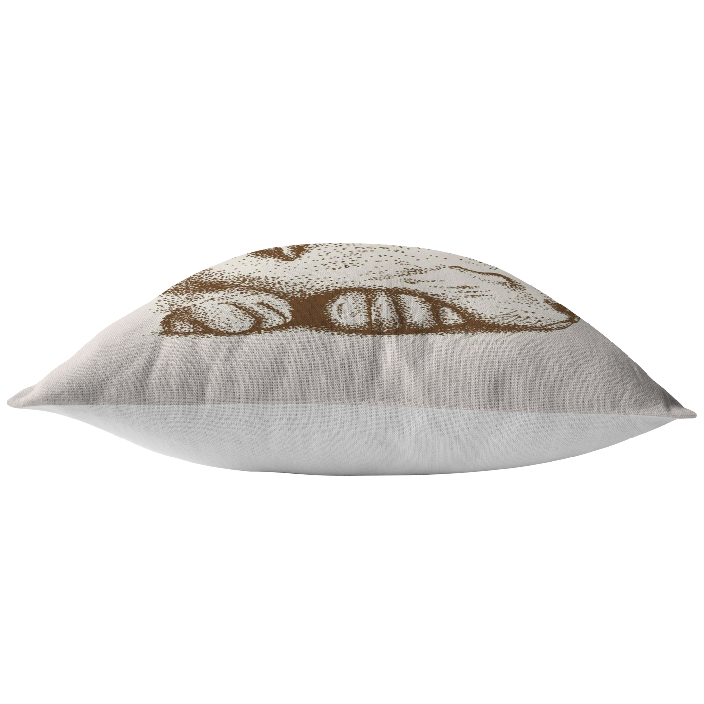 Sleeping Cat Pillow Cover | Brown Beige Earth Tone