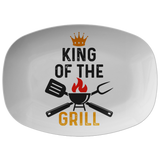 King of the Grill BBQ Grilling Platter Gift for Men Dad Grandpa