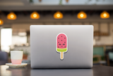 Kawaii Watermelon Popsicle Vinyl Decal Sticker