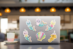 Cat Mermaid Unicorn Vinyl Decal Pack