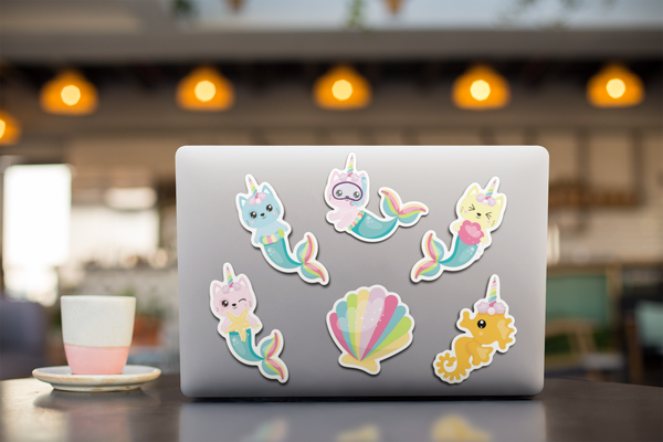 Cat Mermaid Unicorn Vinyl Decal Pack