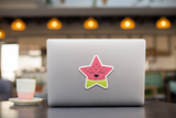 Kawaii Watermelon Star Vinyl Decal Sticker