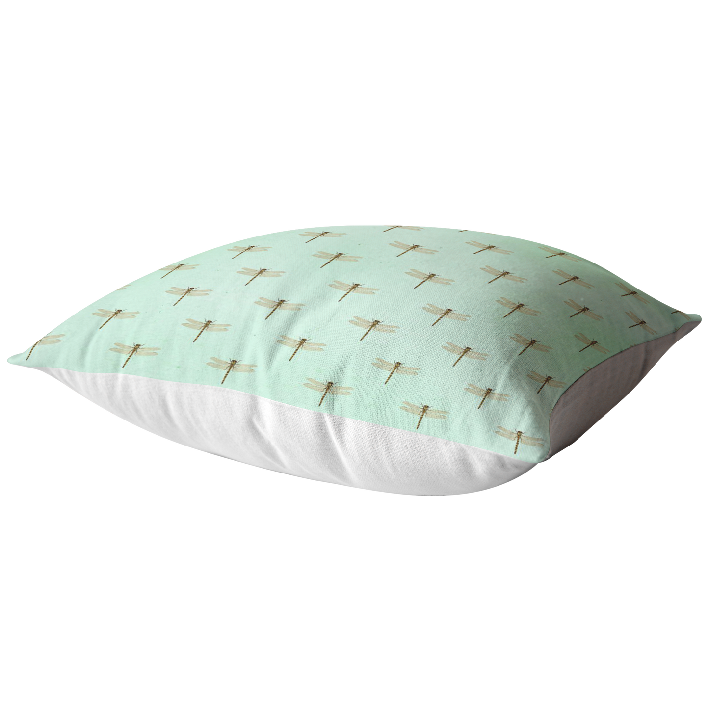 Mint Green Dragonfly Pillow or Pillow Cover | Cute Easter or Spring Home Decor