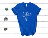 Libra AF V-Neck Horoscope Astrology Zodiac Shirt for Women