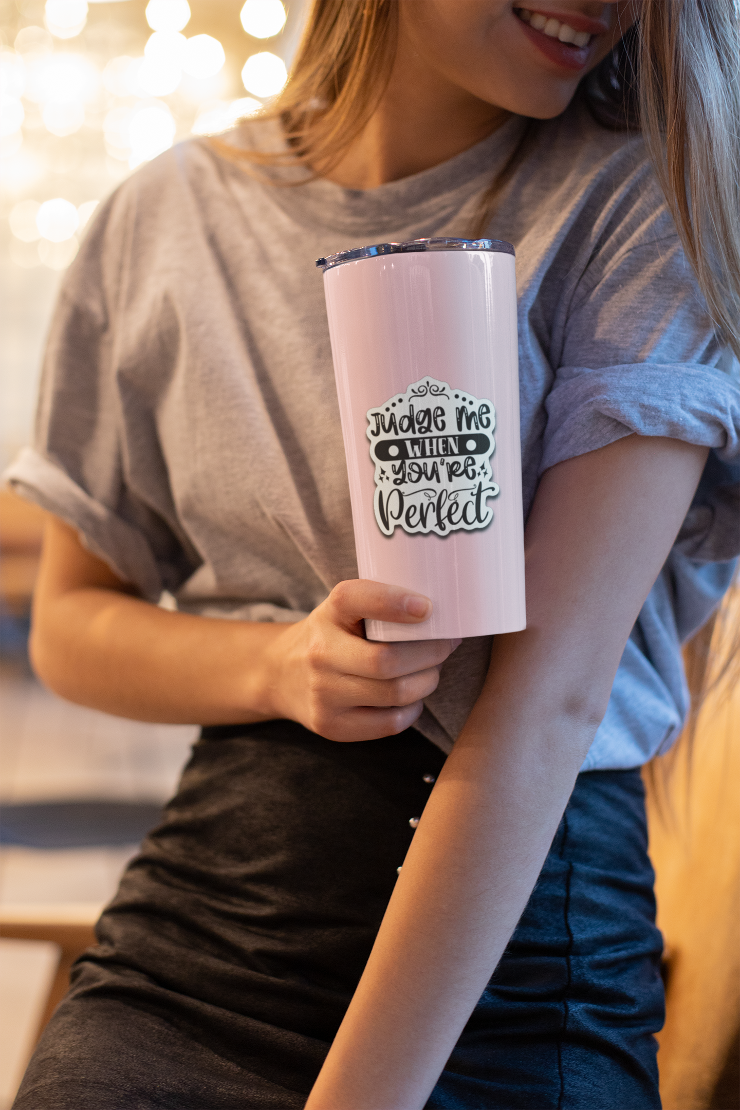 Judge Me When You're Perfect Vinyl Decal Sticker