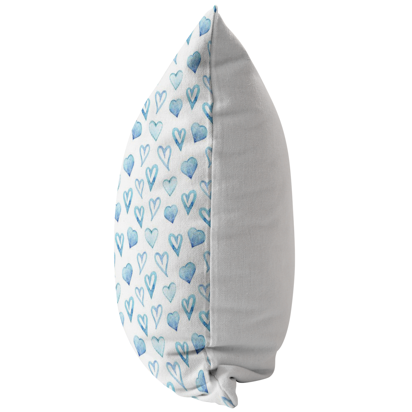 Blue Heart Pillow Cover