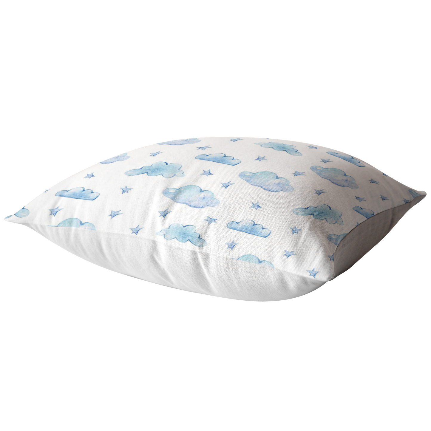Blue and White Cloud Pillow or Zip Cover | Cloud Theme Baby Shower Decor | Cloud Nursery Baby Room | Pillow for Kids Girl Boy