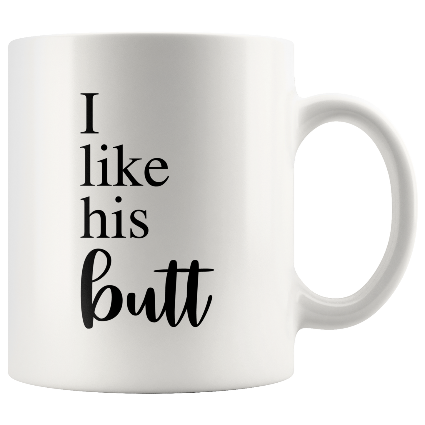 I Like Her Boobs I Like His Butt Matching Mug Set