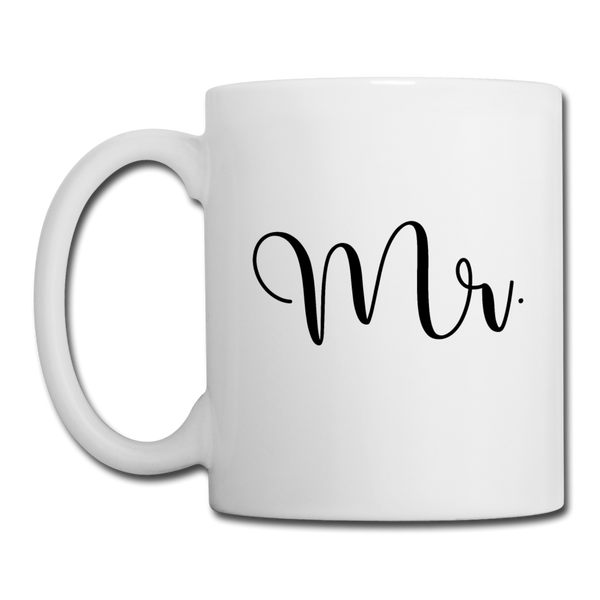 Mr. Coffee Mug for Men Newlyweds Husband - white